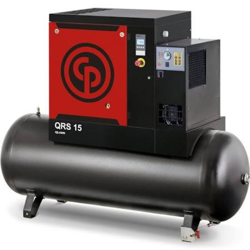 Chicago Pneumatic Quiet Rotary Screw Air Compressor with Dryer, 230 Volts, 1 Phase - 7.5 HP